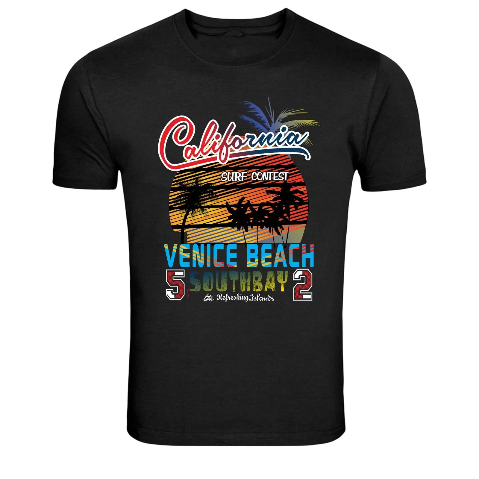 California Venice Beach Surf Contest Vintage Graphic T-Shirt XXXL
