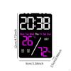 Digital Alarm Clock 2 Settings LED Display Electronic Desk for Study Room
