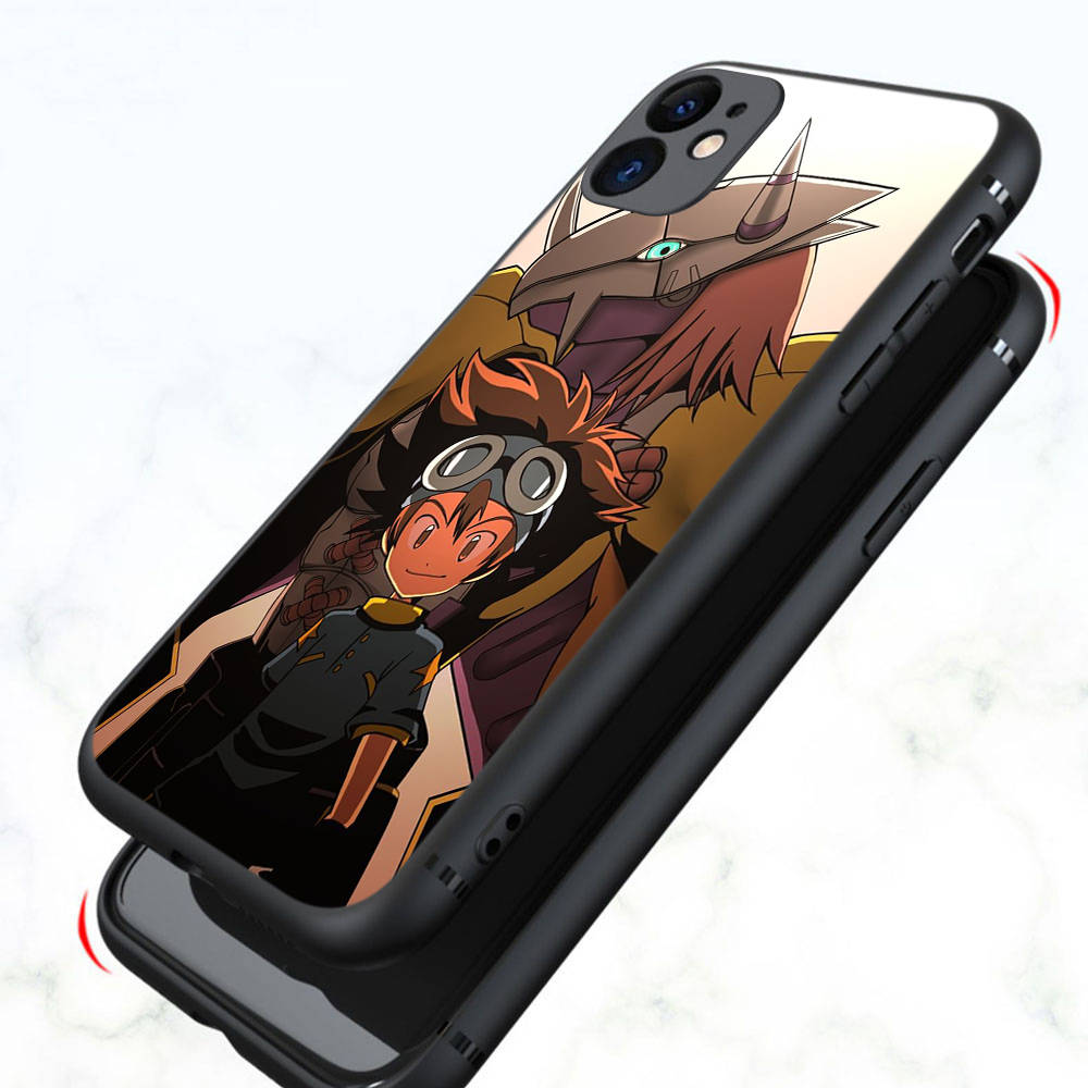 DT33 Digimon Case for iPhone 16 15 Plus 14 13 12 11 Pro 8 7 6S 6 SE 5S X XR XS Max Realme C30 C33 C31 9I Huawei P30 Black Soft Cover