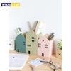 Cartoon House Wooden Pen Holder Pencil Container Makeup Brush Stationery Storage Box Student/ Office Desktop Storage Organiser