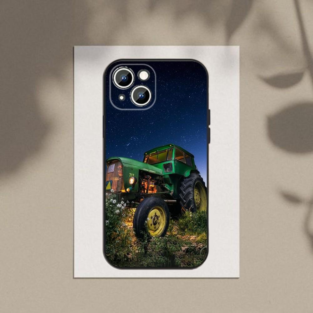 Landwirtschaftliches Fahrzeug Traktor Handyhülle Handyhülle Für Apple iPhone 15,14,13,12,11,XS,XR,X,8,7,Pro,Max,Plus,mini Silikon Schwarze Hülle