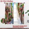 2D flat Photography Backdrop Party Backdrop Flower-Filled Alleyway 100% Polyester Family Party Decoration Perfect for