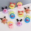 Cartoon Sausage Mouth Car Ornaments Automatic Center Control Screen DIY Mini Resin Decoration Accessories Refrigerator Sticker