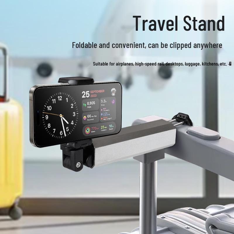 Aluminum Alloy Foldable Adjustable Mobile Phone Stand for Travel