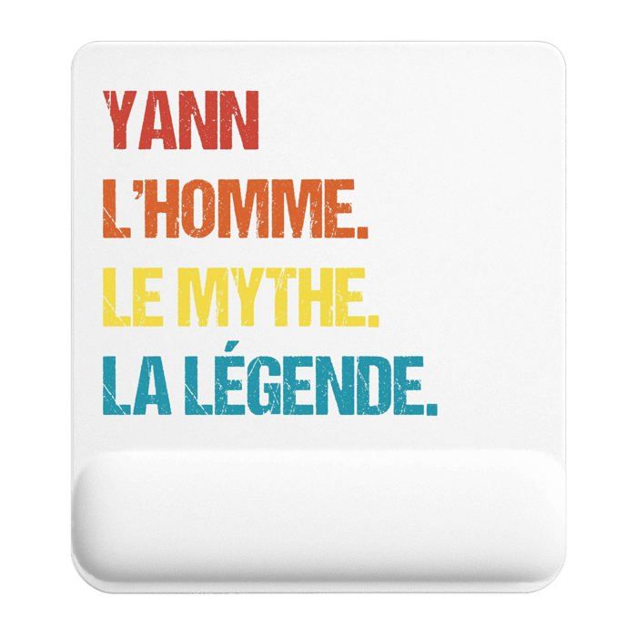 Tapis de souris - PLANETEE - Yann Mythe Légende Vintage - 22x18 cm - Épaisseur 3 mm - Sublimation HD