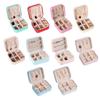 Jewelry Boxes Portable Pu Leather Candy Color Bag Organizer Display Travel Jewelry Case Boxes Earrings Necklace Ring Jewelry Box