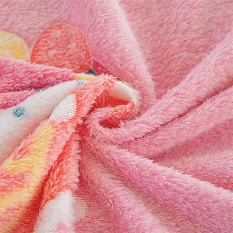 Cozy Flannel Blanket for Office or Nap - Coral Fleece Throw Gift.