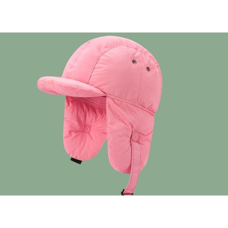 Korean Version of Down Clamp Cotton Lei Feng Hat for Women In Winter Fashion Light Warm Versatile Outdoor Ear Protection Hat for Men