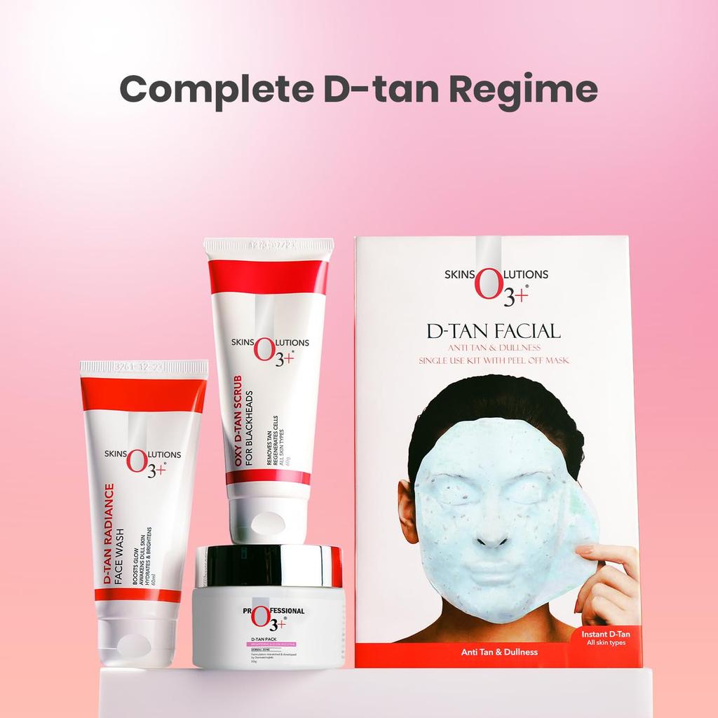 O3+ D-Tan Radiance Gesichtswaschgel 60g 1er-Pack Mit Vitamin C Für Strahlende Haut Und Tiefenreinigung