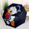 1pc The Small Donald Duck Automatic Opening and Closing Umbrella - Small Umbrella Suitable for Various Occasions, Portable 3-Fold Small Umbr