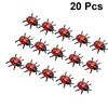 20Pcs Environmental Friendly Mini Simulation Ladybugs for Kids DIY Garden Decoration Fairy Landscape Plant Pot House Party