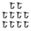 Pack of 10 Black Stainless Steel Hooks for Garage or Closet Metal Ceiling Hook top sale