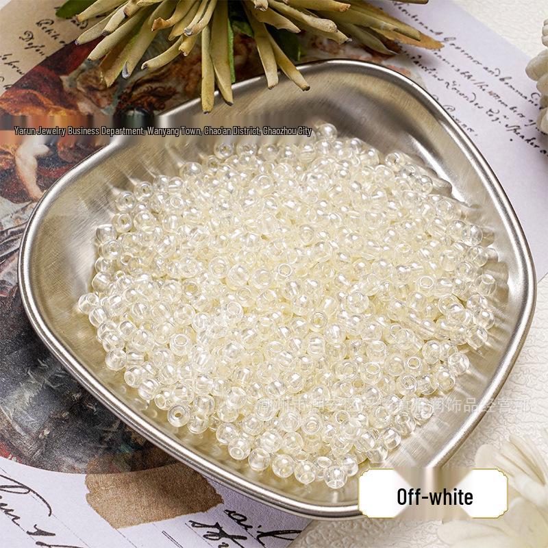 4mm Gold-Revealing Glass Rice Beads for DIY Jewelry: Bracelets, Necklaces, Hairpins, Tassels