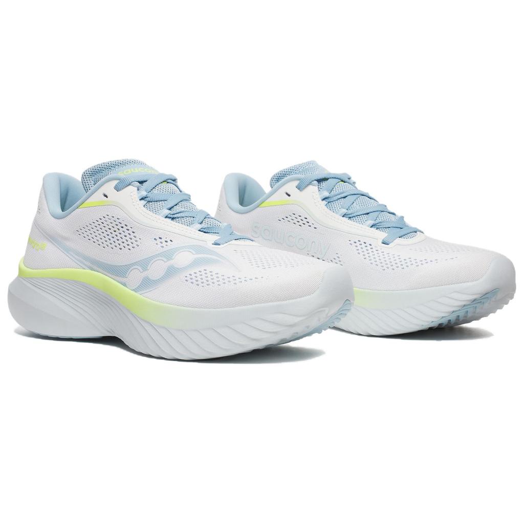 SAUCONY Kinvara 15 Comfortable Slip-Resistant Durable Low-Top Training Sprint Test Competition Running Shoes Women Sneaker White S10967-154