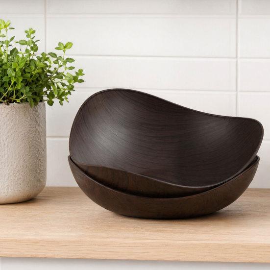 Fruit Plate, Large Capacity Stackable Snack And Dried Fruit Storage Bowl for Kitchen Counter, Nut Snack Tray for Home Cafe Restaurant Farmhouse Decor
