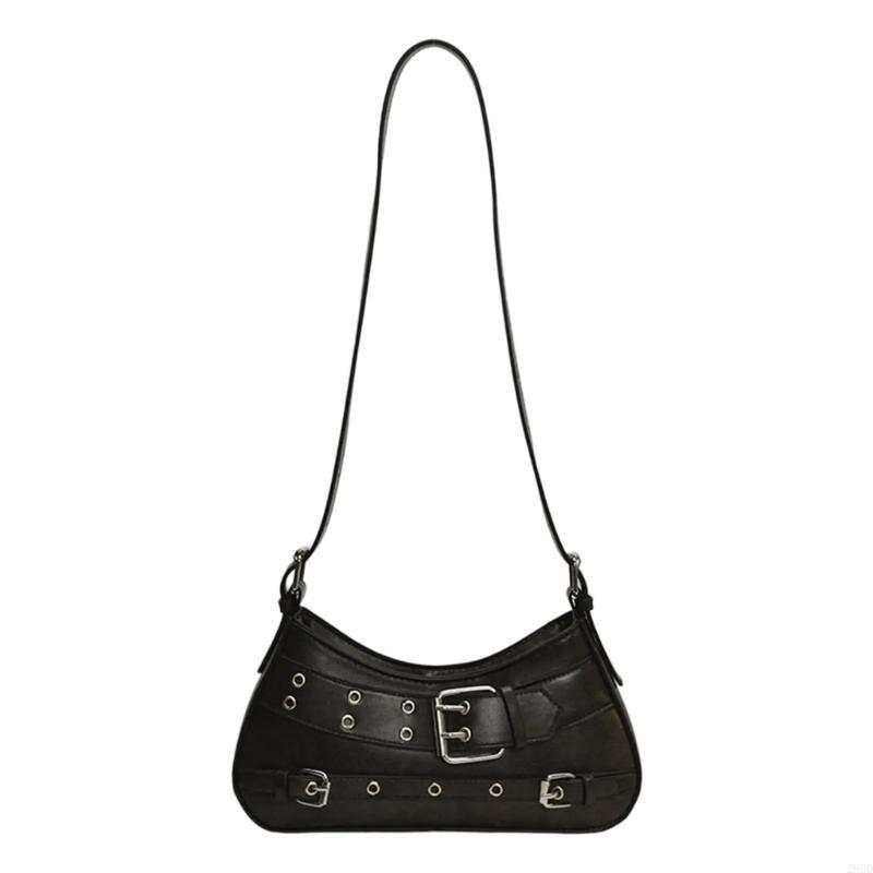 28gd Pu Slings Purse Handbag Retro Clutch Purse With Zipper Closure Shoulder Bag чёрный