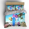 Colorful Beach Surfboard Set Multiple Sizes Kid'S And Adults' Bedroom Exquisite 3Pc Bedding Set, Gift