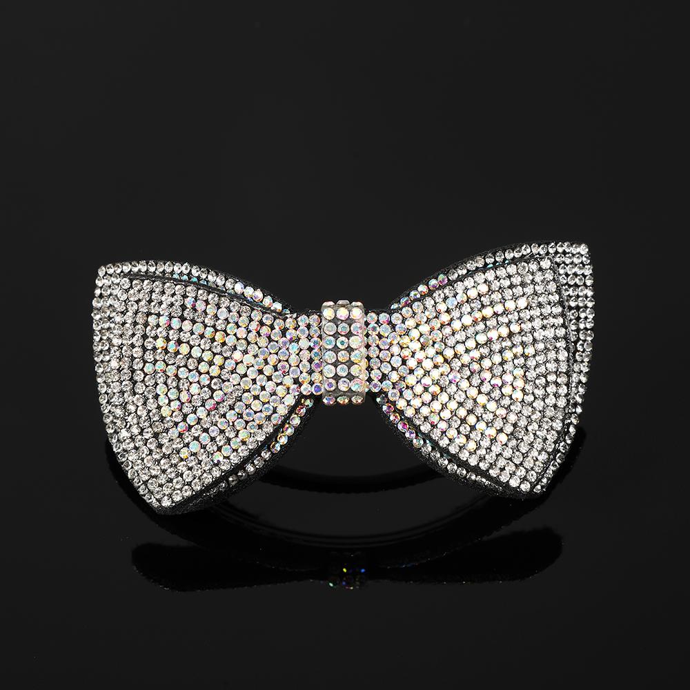 Víceúčelová sponka do vlasů s dvojitou mašlí z kamínků, pružinová spona, pohádkové vrchní spony, sponka do vlasů na zadní stranu hlavy, barrettes, čelenka pro ženy, pokrývka hlavy