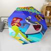 Zig & Sharko Thema Automatische Paraplu, Lichtgewicht & Draagbaar, 8 Baleinen, Perfect voor Buitenreizen, Verjaardagen, Kerstmis, Cadeaus.