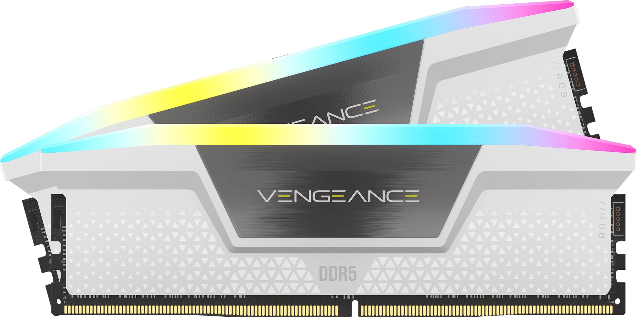 

CORSAIR Desktop PC Memory VENGEANCE RGB DDR5 Series 32GB x CMH32GX5M2B5200C40W DDR5-5200MHz (PC5-41600) [16GB 2] -White- білий