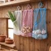 3PCS Breathable Hanging Mesh Storage Bag Space Saving Clothespin Mesh Bag  Balcony