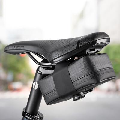 PU Bike Seat Bag Cycling Seat Bag Large Capacity Under Seat Bike Bag Waterproof Multi-compartments for Outdoor Riding