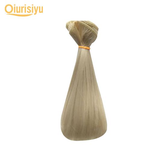 

Толстые натуральные прямые волосы, парик, кукла, игрушка, аксессуары для волос, детский подарок 11#