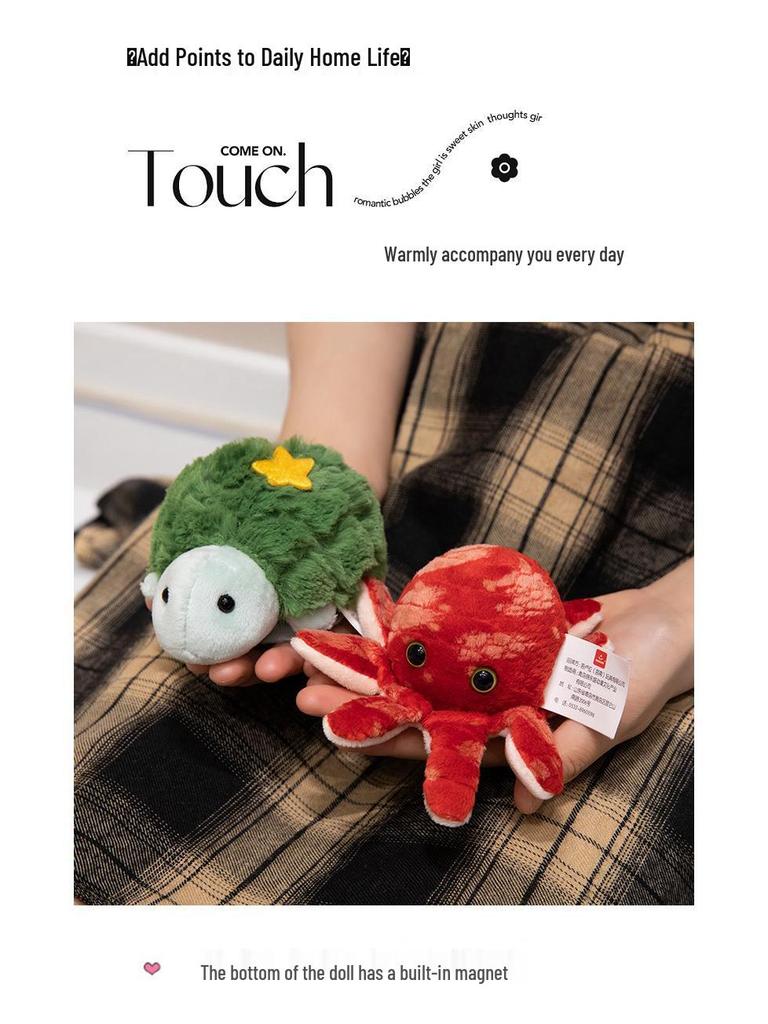 Magnetic Plush Shoulder Doll: Zoo & Oceanarium Souvenir for Kids
