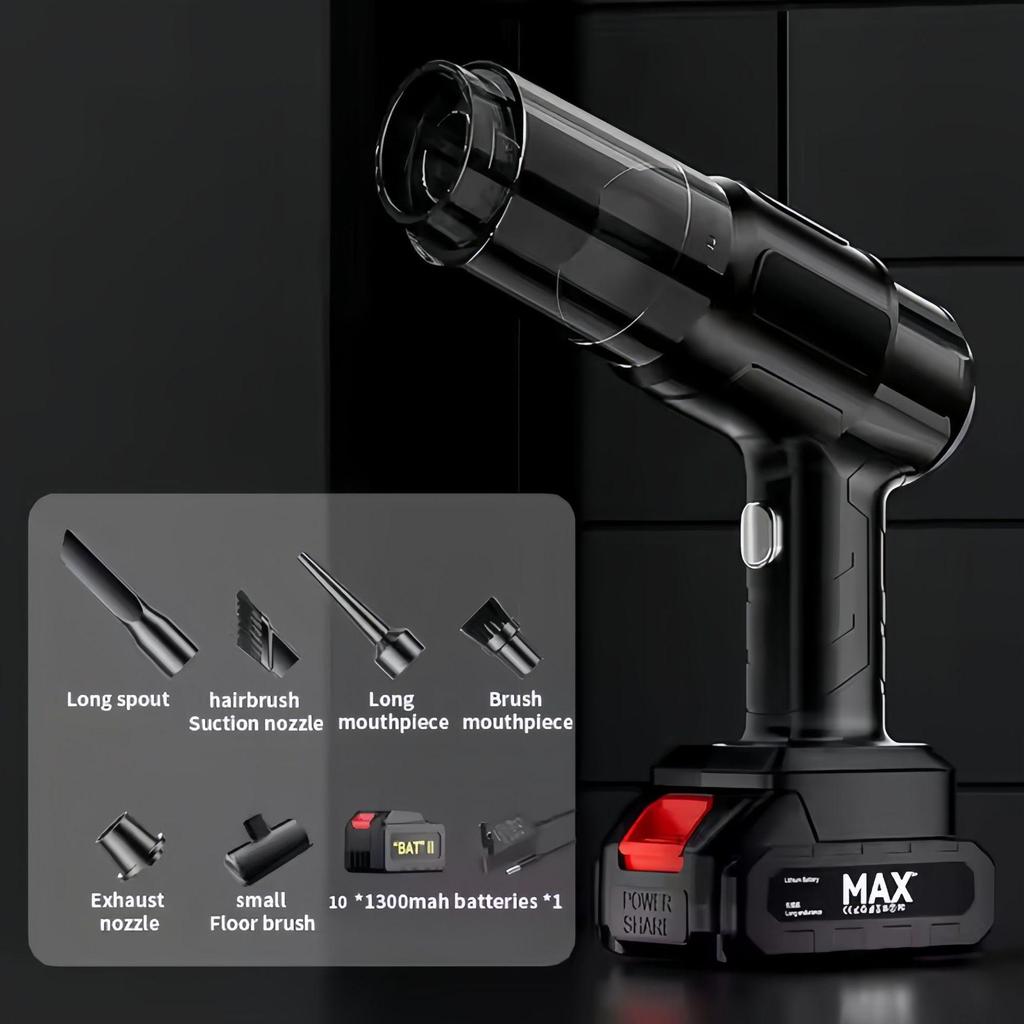 Portable High-Power Wireless Handheld Car Vacuum Cleaner (Wet/Dry, Rechargeable)