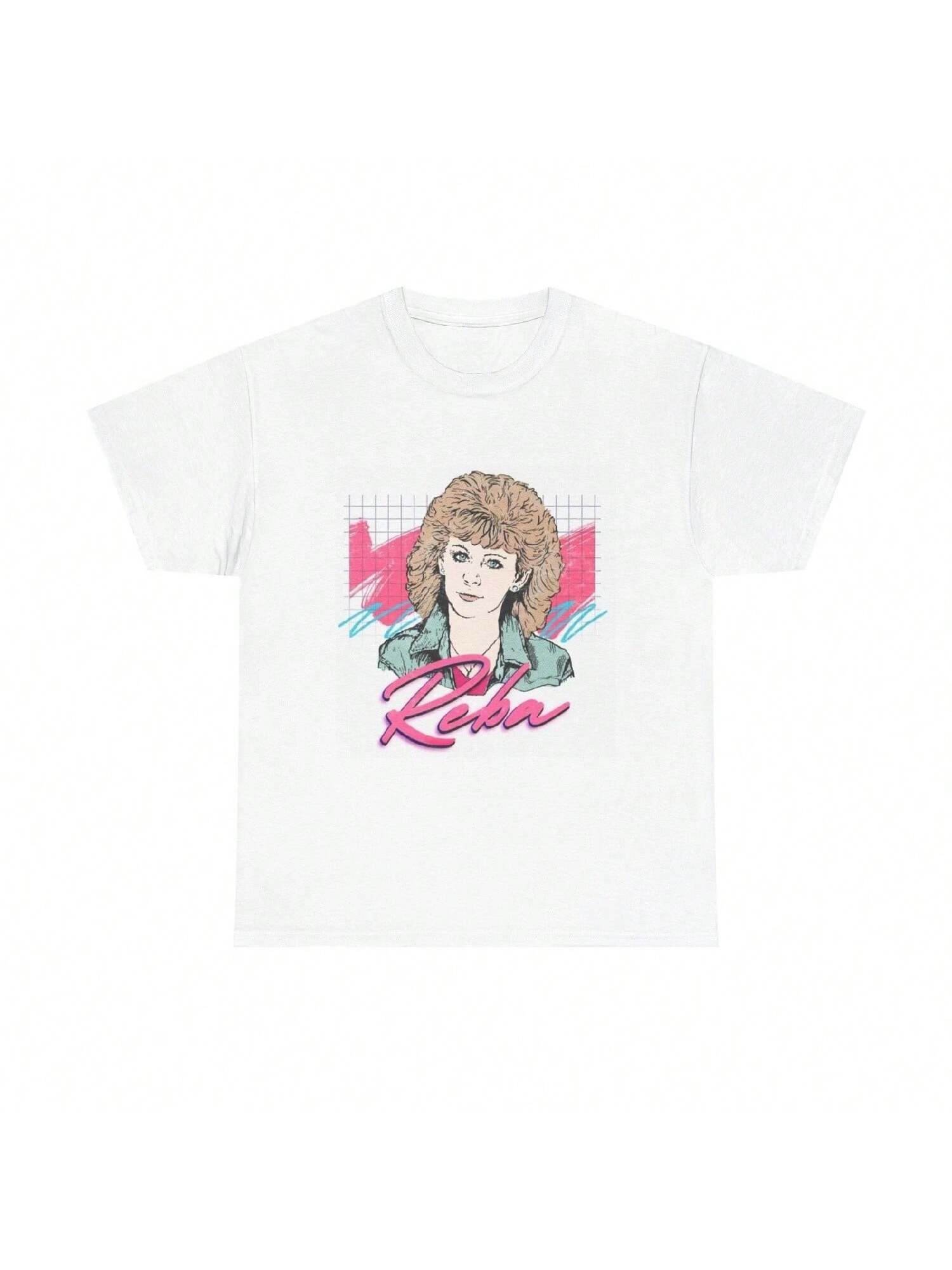 Reba Mcentire T Shirt Country Mom Queen Vintage Poster Unisex Heavy Cotton Tee S разноцветный