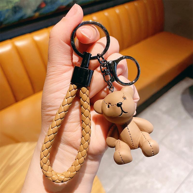Resin Soft Colorful Bear Keychain Perfect For Gifts And Personal Use