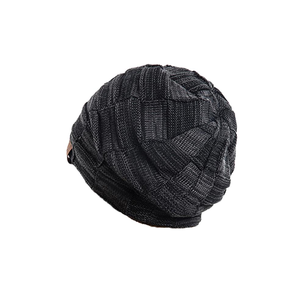 Autumn and winter plush mixed color versatile knitted hat with warm and fashionable pullover hat in winter