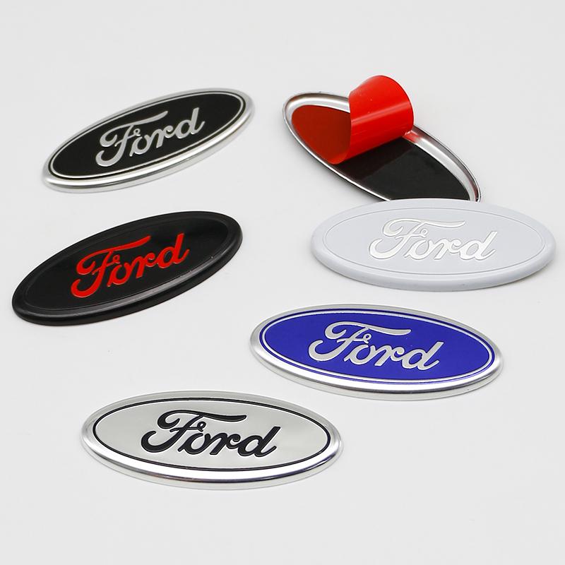 Lczbn5 58x22mm Car Steering Wheel Sticker Aluminum Alloy Logo 5.8cm For Ford Ranger Mondeo Ecosport Edge Focus Mk4 Escape Kuga Fusion