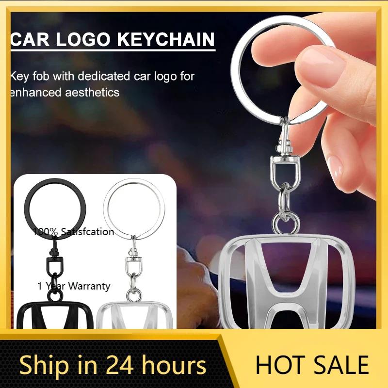 För Honda Zinklegering Nyckelring Bilnyckelring Bil Logotyp Tillbehör För Honda Civic Mugen Accord Odyssey JAZZ CRV Fit Hrv Jazz CBR VTX V