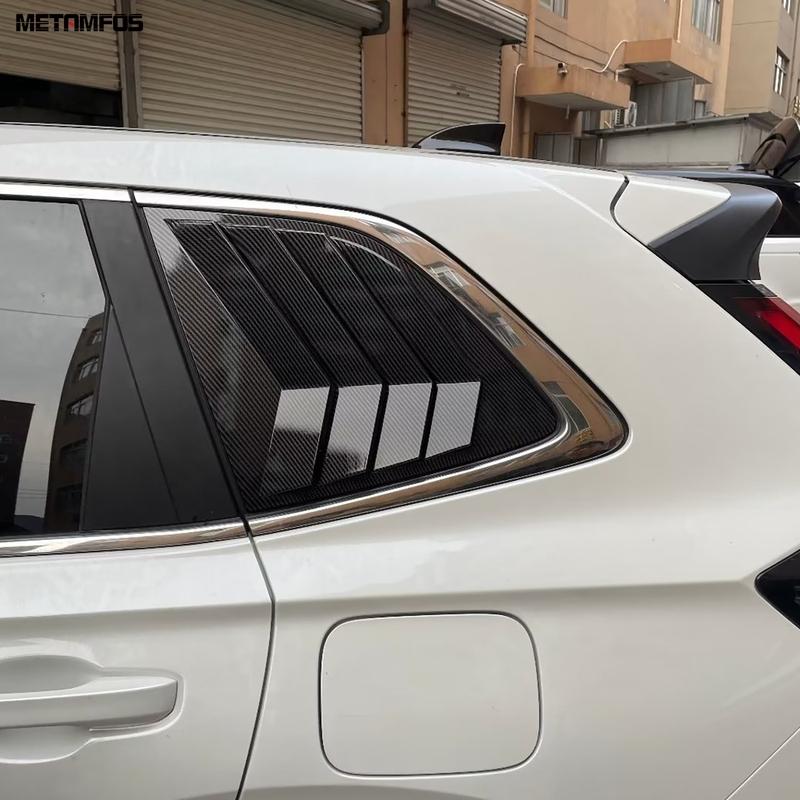 For Honda CR-V CRV  2024 2025 Carbon Fiber Rear Window Louvers Shutter Spoiler Cover Trim Exterior Accessories Car Styling