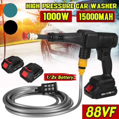Car Washer High Pressure Cleaner 15000mAh 50Bar Cordless High Pressure Washer Water Spray Guns Foam Generator Wash Machine 1500W