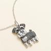Exquisite and Cute Schnauzer Dog Pendant Necklace for Women Elegant Pet Puppy Jewelry Animal Accessories Dog Lovers Gift