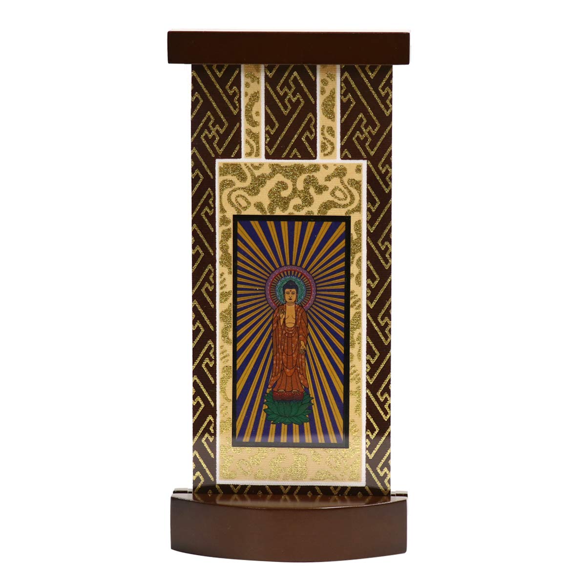 

Tiara [Small] Brown, Standing Hanging Scroll, Modern Stand, Height 20cm, Principal Image, Jodo Shinshu Honganji (West)