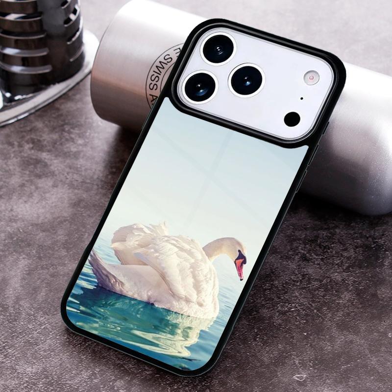 Beautiful White Swan Bird Phone Case For iPhone 17 16 15 14 13 12 11 Pro Max Plus 17Air Soft Silicone Cover