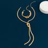 Salircon 2Pcs/Set New Sexy Smooth Long Snake Twisted Chain Necklace Bracelet Women Vintage Tassel Choker Y2K Jewelry Accessories