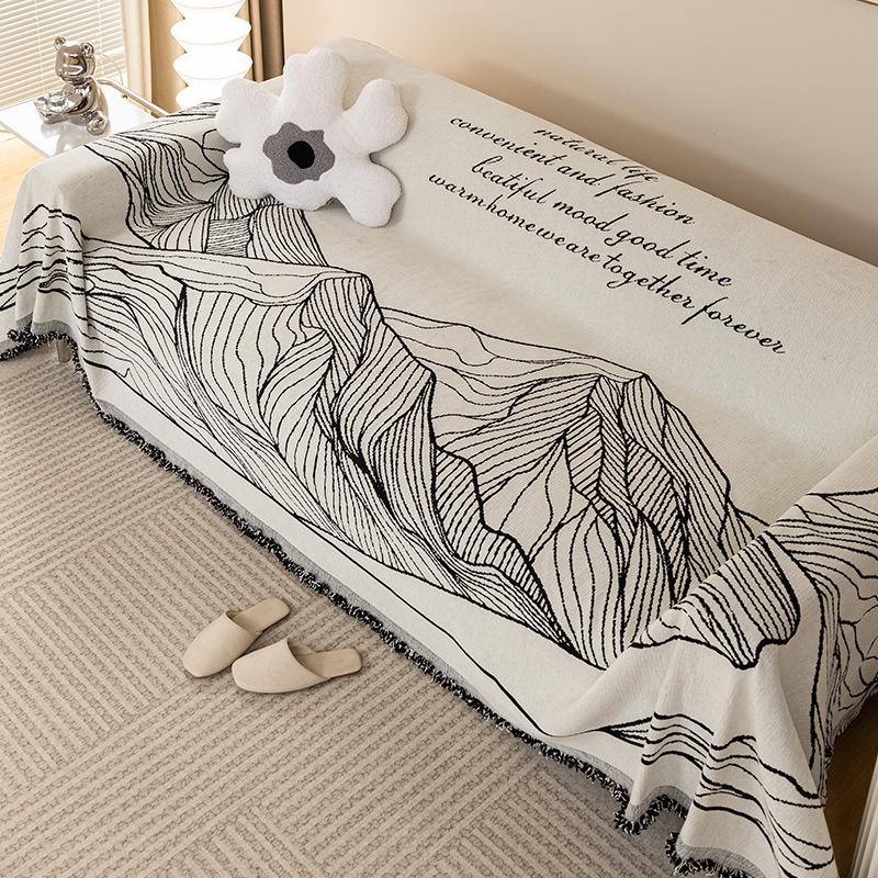 Chenille Sofa Cover Towel Summer Sofa Cushion Full Cover Towel Multi-Functional Non-Slip Living Room Sofa Cushion Four Seasons Universal