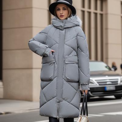 Thickened Bread Coat, Down Cotton Coat, Women's Loose Winter Coat, Mid-length Knee-length Cotton Coat