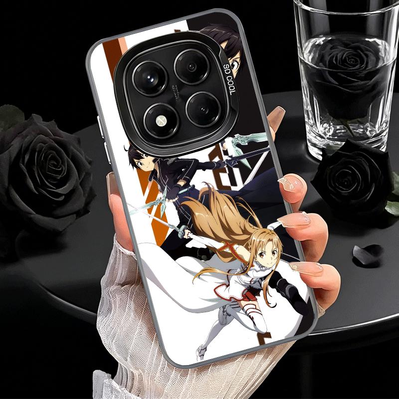 Anime Sword Art Online SAO Soft Phone Case for Xiaomi Redmi Note 13 14 15 Pro Plus 12S 12 11S 11 11T 10S 10 Shockproof Cover Bac
