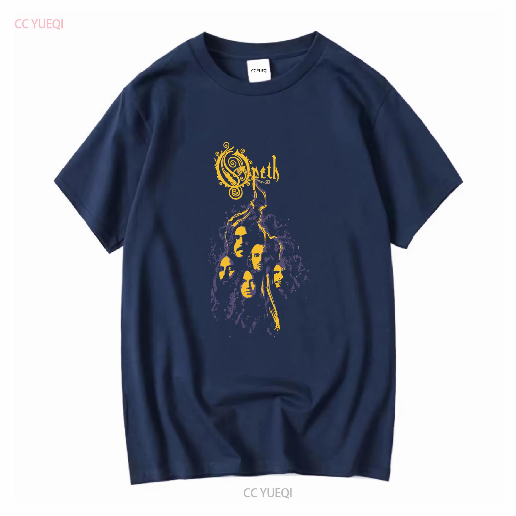 Band Opeth T shirt Swedish M vintage Washed Casual Comfortable Versatile Breathable homme designer clothes S