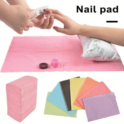 125 Stück Einweg-Nagelkunst-Tischhandtücher, Matte, wasserdicht, 3-lagig, Nagelkunst-Matte, Papierblatt, saubere Pads, Tätowierungs-Tischmatte, Nageltisch-Abdeckung, Tätowierung