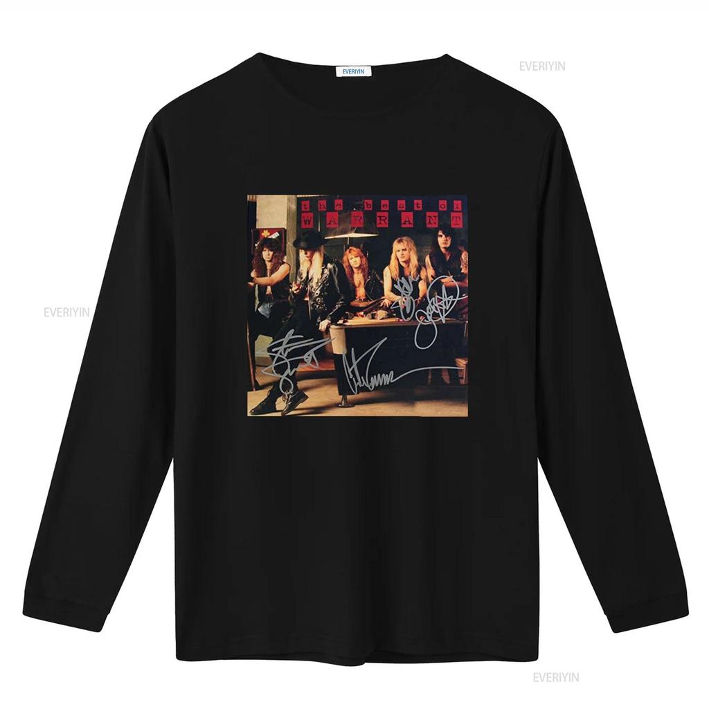 Warrant Band Signed Retro T Shirt Unisex All Size S To 4xl Nl1238 Vintage Washed Homme Top For Everyday Wear Casual Soft Versatile