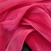 Shiny Pleated Organza Fabric for Elegant Wedding Dress Styling