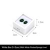 1Pc Acrylic Transparent Jewelry Display Box With Foam Pad Bare Stone Gem Diamond Storage Container Case Jewelry Packaging Box