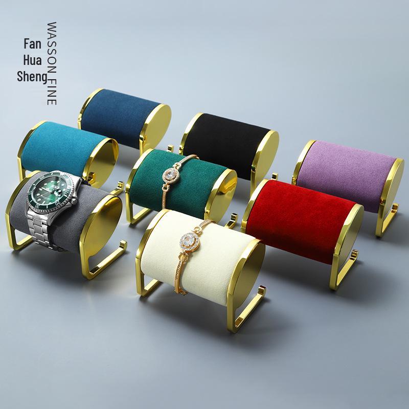 Microfiber Metal Bracelet & Watch Display Stand