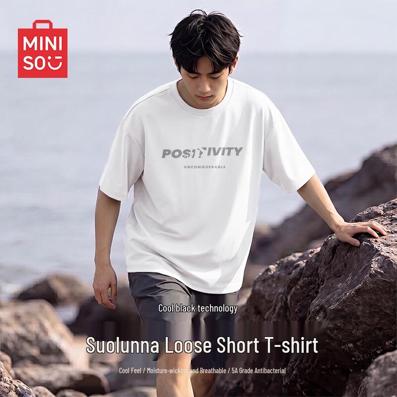 MINISO Men s Sorona Cooling Short Sleeve T-Shirt 3XL